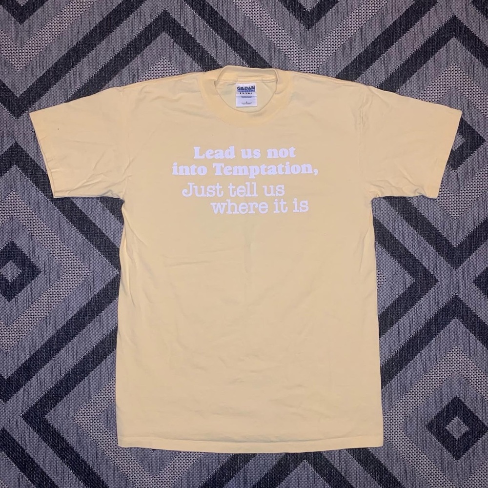 Gildan Heavyweight Lead is not into Temptation Shirt